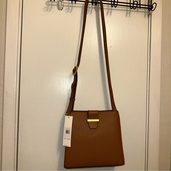 Women's Crossbody Messenger Genuine Leather Handbag Shoulder Bag Tan Satchel - Picture 5 of 12